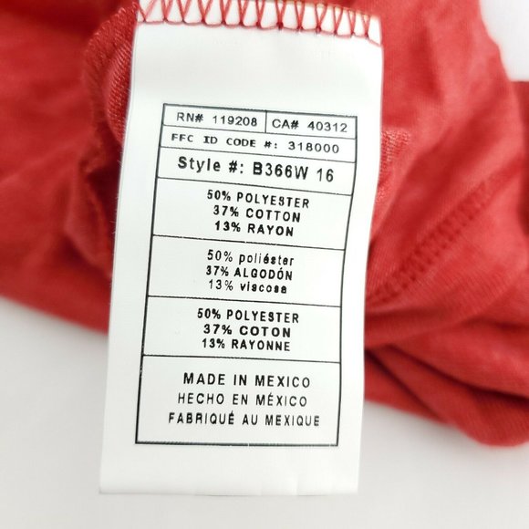 Adidas Womens Red Short Sleeve V Neck Clipper Basketball Pullover T Shirt Size M - Picture 7 of 13